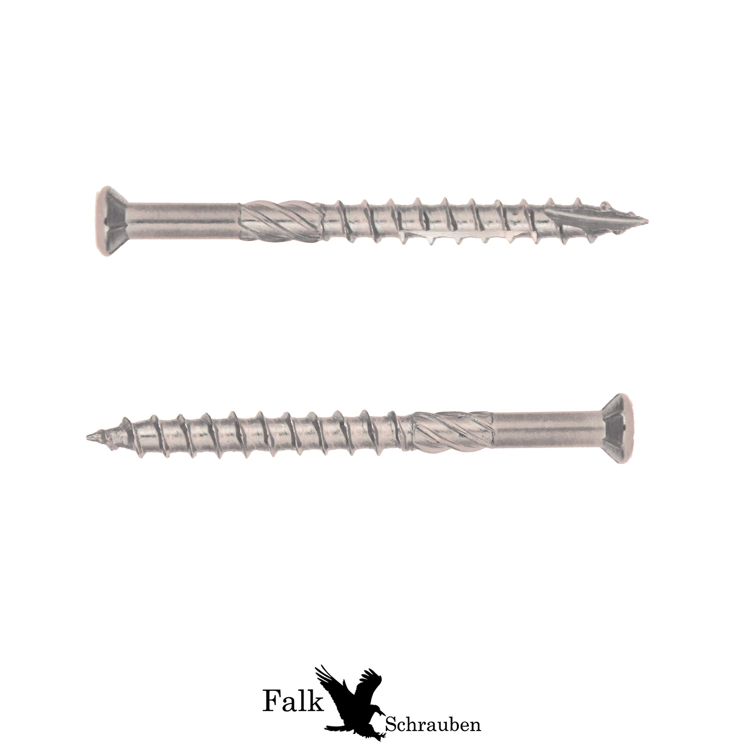 Viti Per Terrazzo, 5 X 60 T-inox, 25 Pezzi, In Acciaio Inox Temprato C1, Torx 25, Con Punta In Acciaio Inox - Foto 5