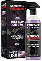 Vista 1 de SHINE ARMOR Fortify Quick Coat - Spray de revestimiento de cerámica 3 en 1 (8 onzas) Lavado sin agua, brillo y protección Cera hidrofóbica