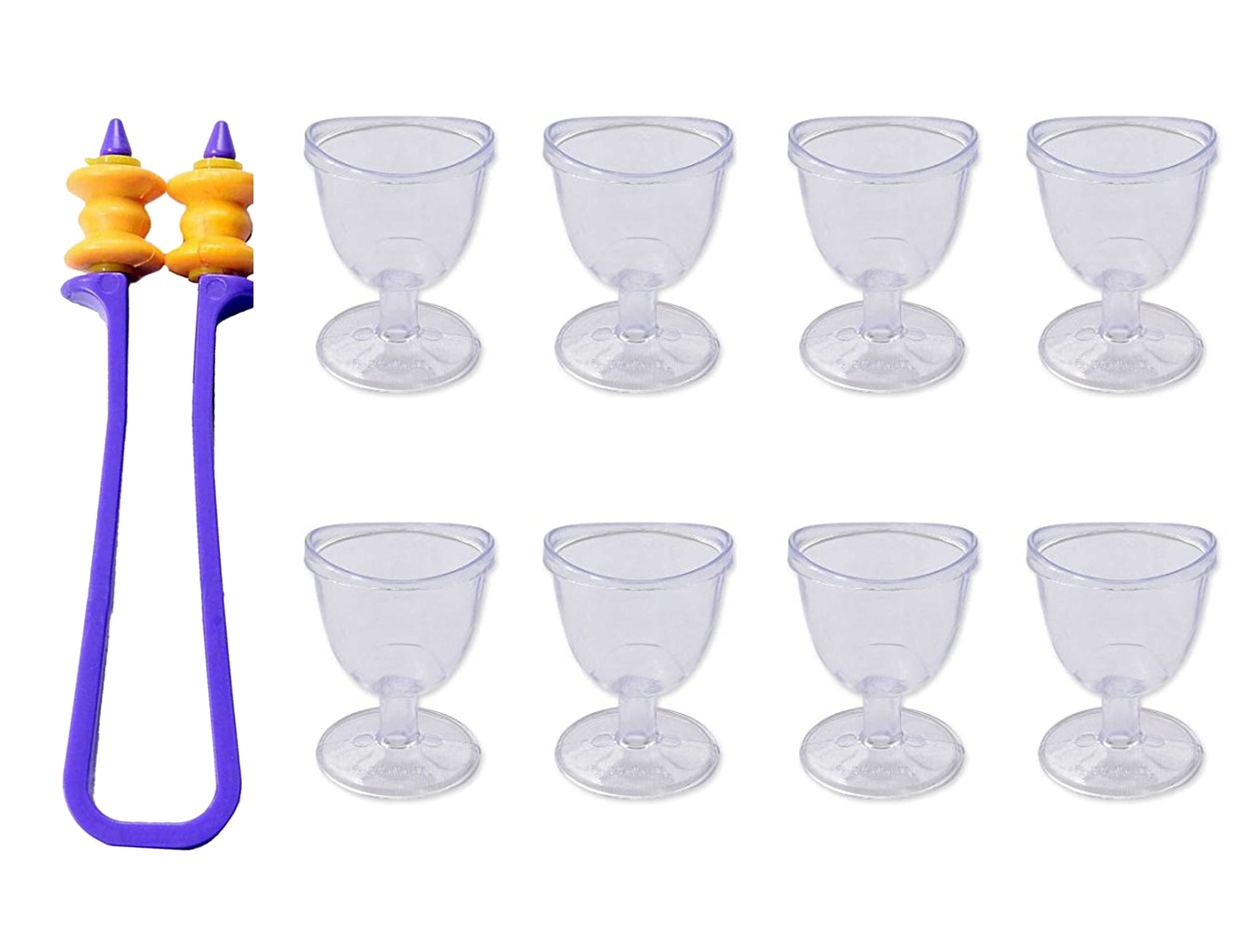 NETCLUB Acupressure kit Premium Eye Wash Free Finger Care Blood Circulation Transparent Eye Care Body Massager Eye wash Cup Set of 8 (2) (B0BLKQN6XC) Amazon Price History, Amazon Price Tracker