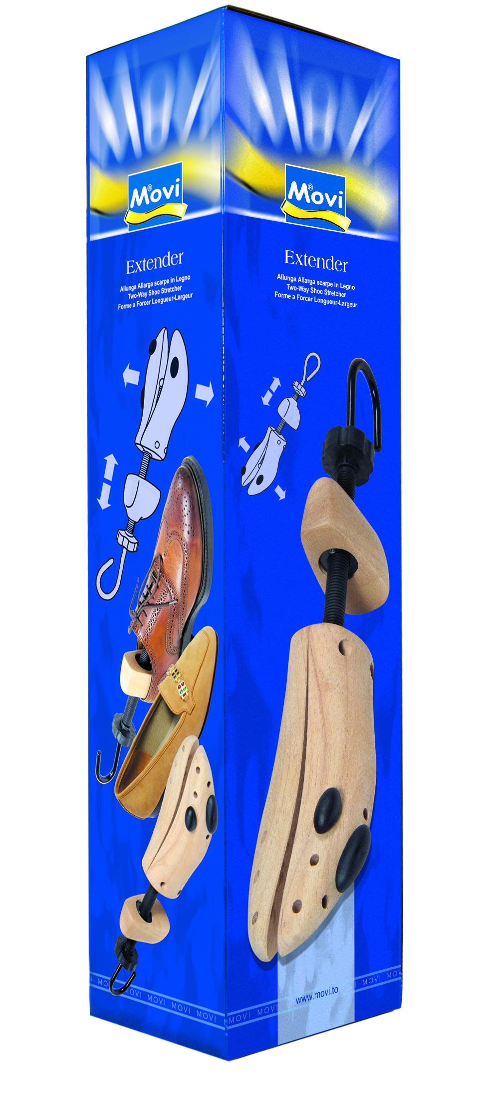 Movi EXTENDER - Allunga-Allarga scarpe in legno. Utile per allargare le scarpe troppo strette, a seconda delle proprie esigenze. DONNA