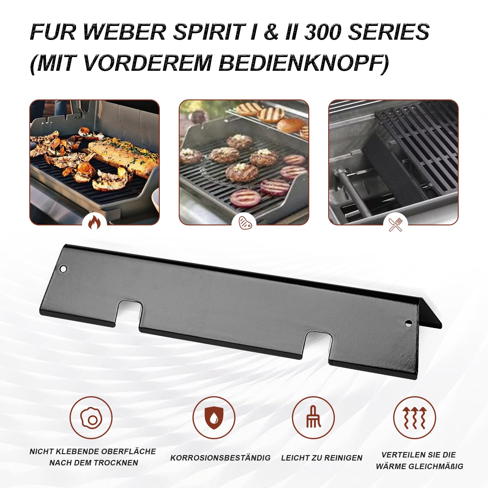 Weber Spirit 300 GS4 Spirit II 300 Series Flavorizer Bars 7636 Parts Replacement