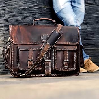 Amazon.com: cuero Leather Messenger Bag for Men, 14 Inch