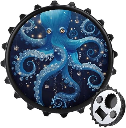 Octopus Magnetic Bottle Opener Funny Beer Opener Fridge Sticker for Refrigerator