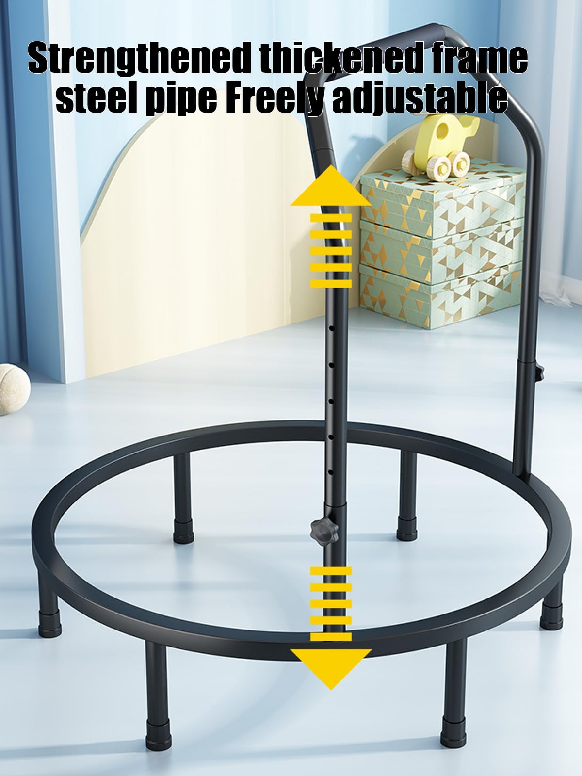 Faltbare Fitness 101,6 cm mit verstellbarem maximalem Gewicht 180 kg für Indoor/Outdoor-Übungen, ideal für Cardio-Workouts und Heim-Fitnessstudio