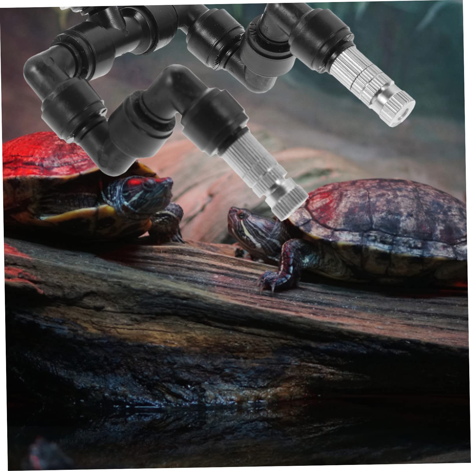 4 boquillas rociadoras para terrarios y Jardines de Reptiles, para humidificación y Uso en Exteriores. Suministros para Reptiles con función de nebulización.