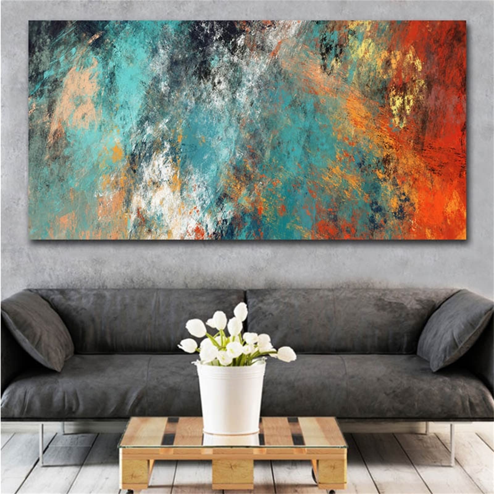 DIY zestawy do malowania diamentami 5D, pełne wiertło diamentowe sztuka obraz dla dorosłych i dzieci, kryształ górski haftowanie obrazy do dekoracji ścian domu - 90 x 180 cm / 35 x 71 cali (kolor: abstrakcyjny)
