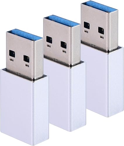 Adaptador USB 3.0 a USB C (paquete de 3) compatible con iPhone 14, 13, 12 Plus Pro Max, iPad Air 54 Mini 6, Samsung Galaxy S23 + S22 S21, Pixel 5
