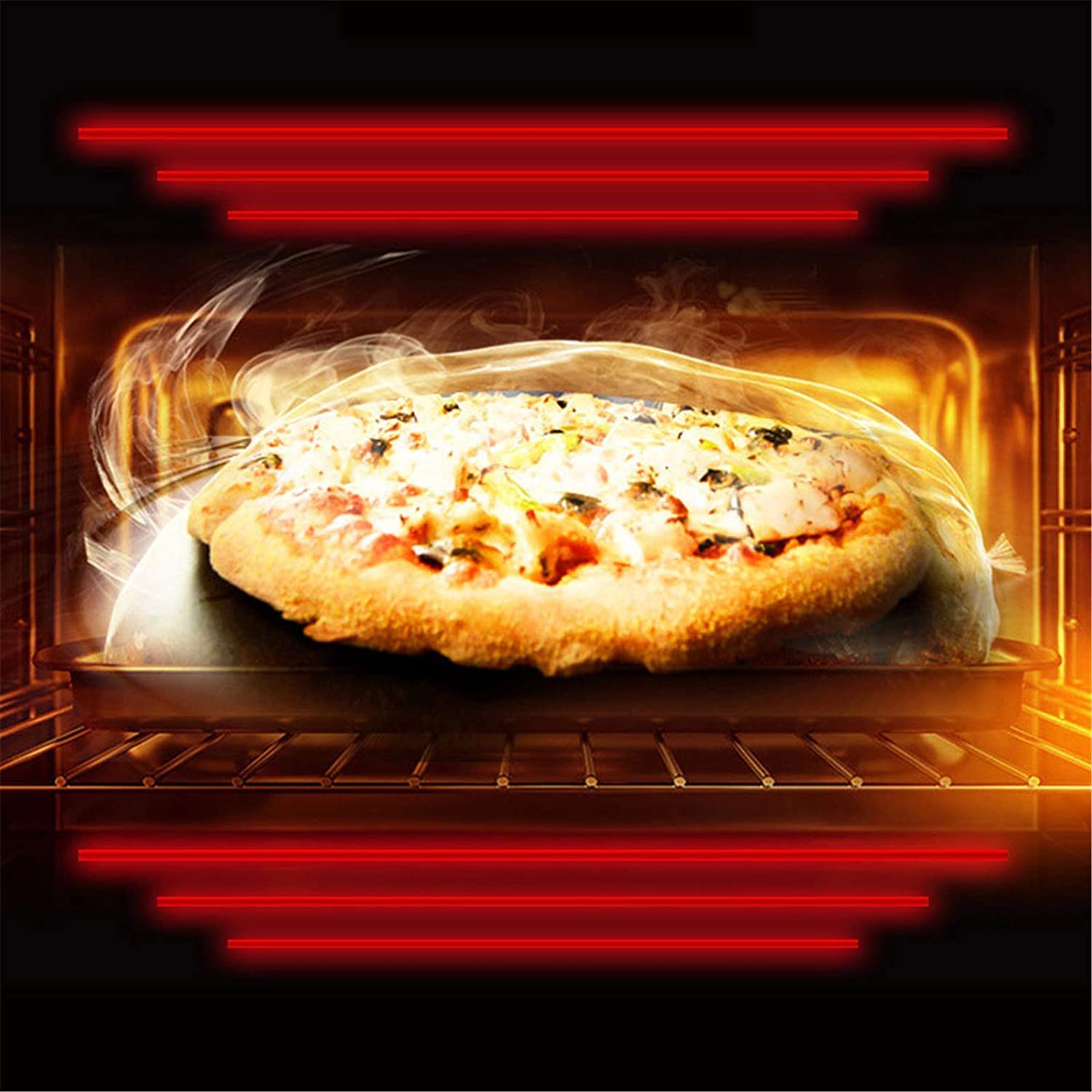 Forno Solo Forno A Microonde in Silver Tact Forno Elettrico Singolo Incorporato - Fornello Alogeno A Convezione Premium in Acciaio Inossidabile Ideale per Arrostire, Cuocere Utile