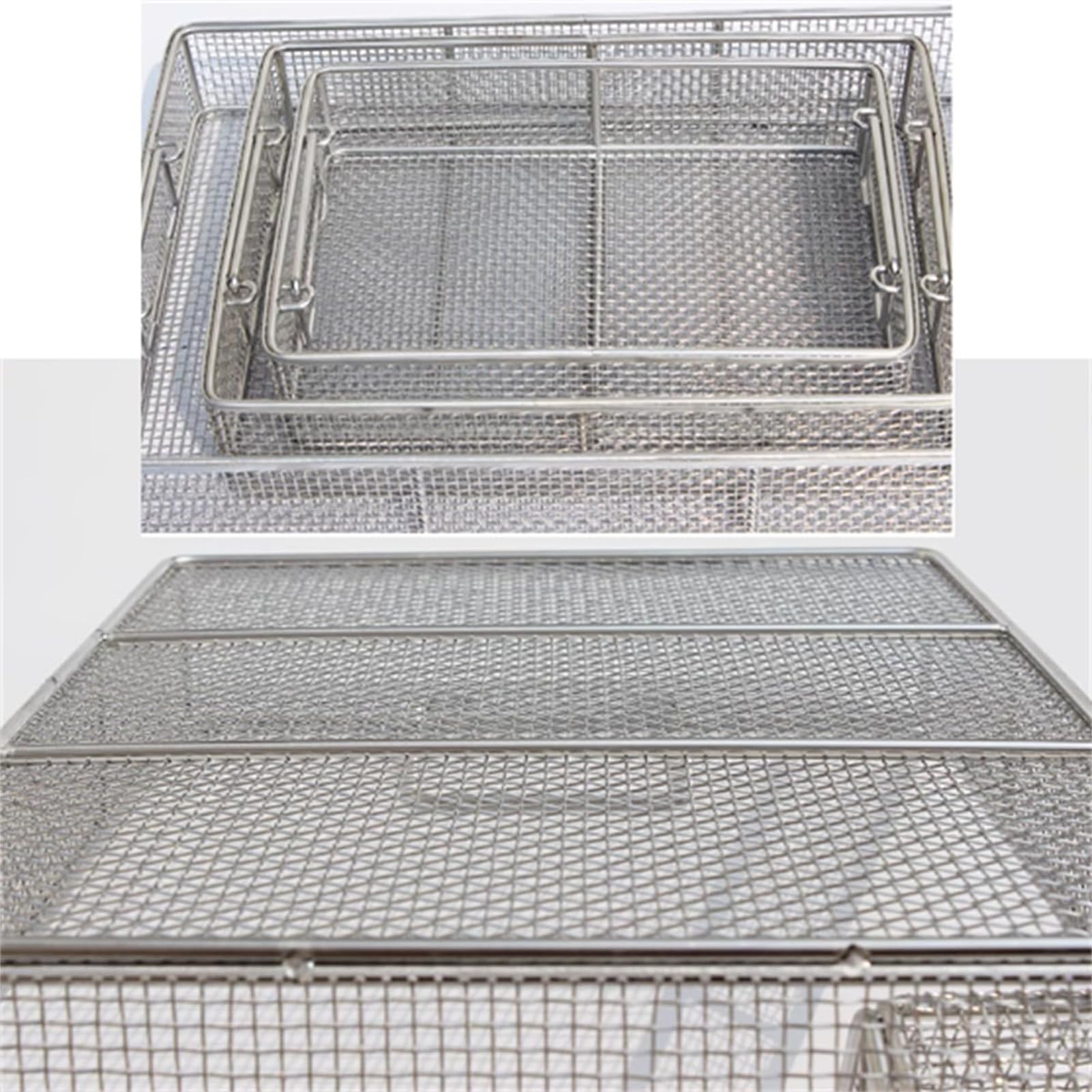 Cesta de Esterilización de Acero Inoxidable 304 para Uso Médico, Bandeja de Instrumentos Médicos, para Instrumentos Dentales Médicos Quirúrgicos