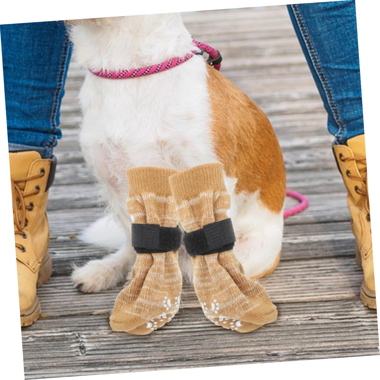 SUPVOX Pet Socks for Dogs Paw Pads Dog Paw Covers Nonslip Bottom for Comfort and Protection