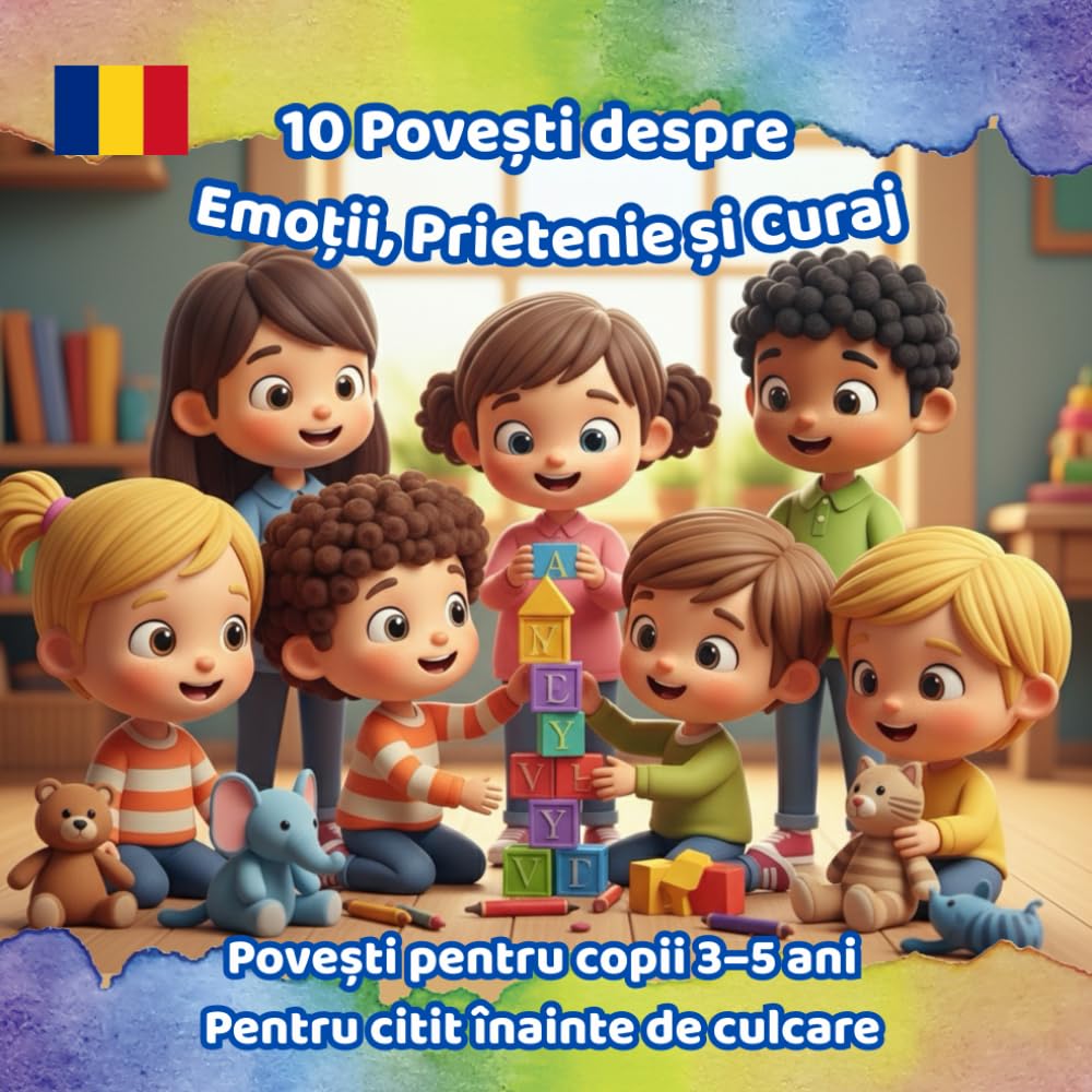 10 Povești despre Emoții, Prietenie și Curaj: Povești pentru copii 3–5 ani. Pentru citit înainte de culcare