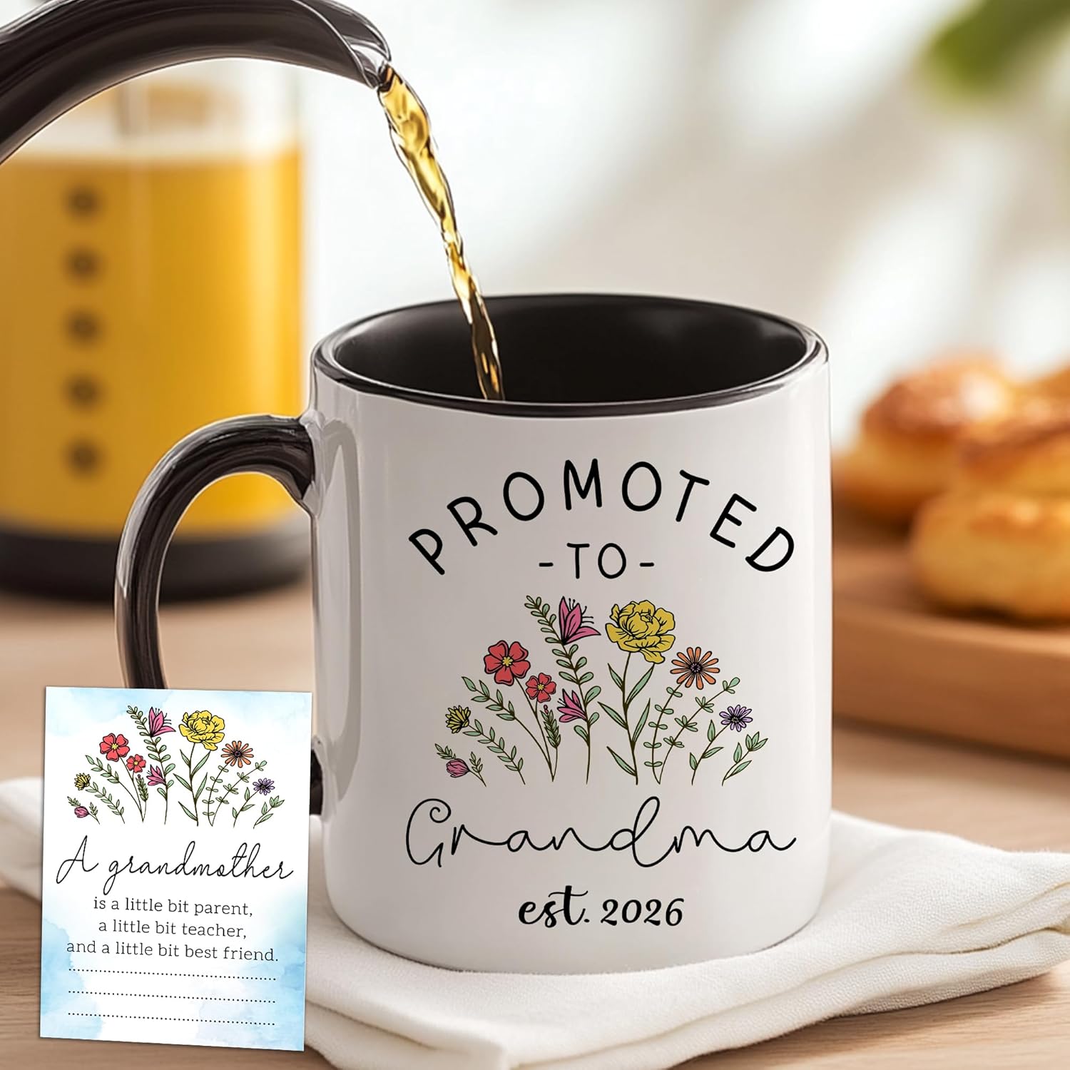 BSQUIELE Gifts For First Time Grandparents 2026 - Promoted To Grandparents Mug - Pregnancy Announcement For Grandpa Grandma - Mugs For Grandmother Grandfather - Going To Be Grandparent 2026 - Image 6