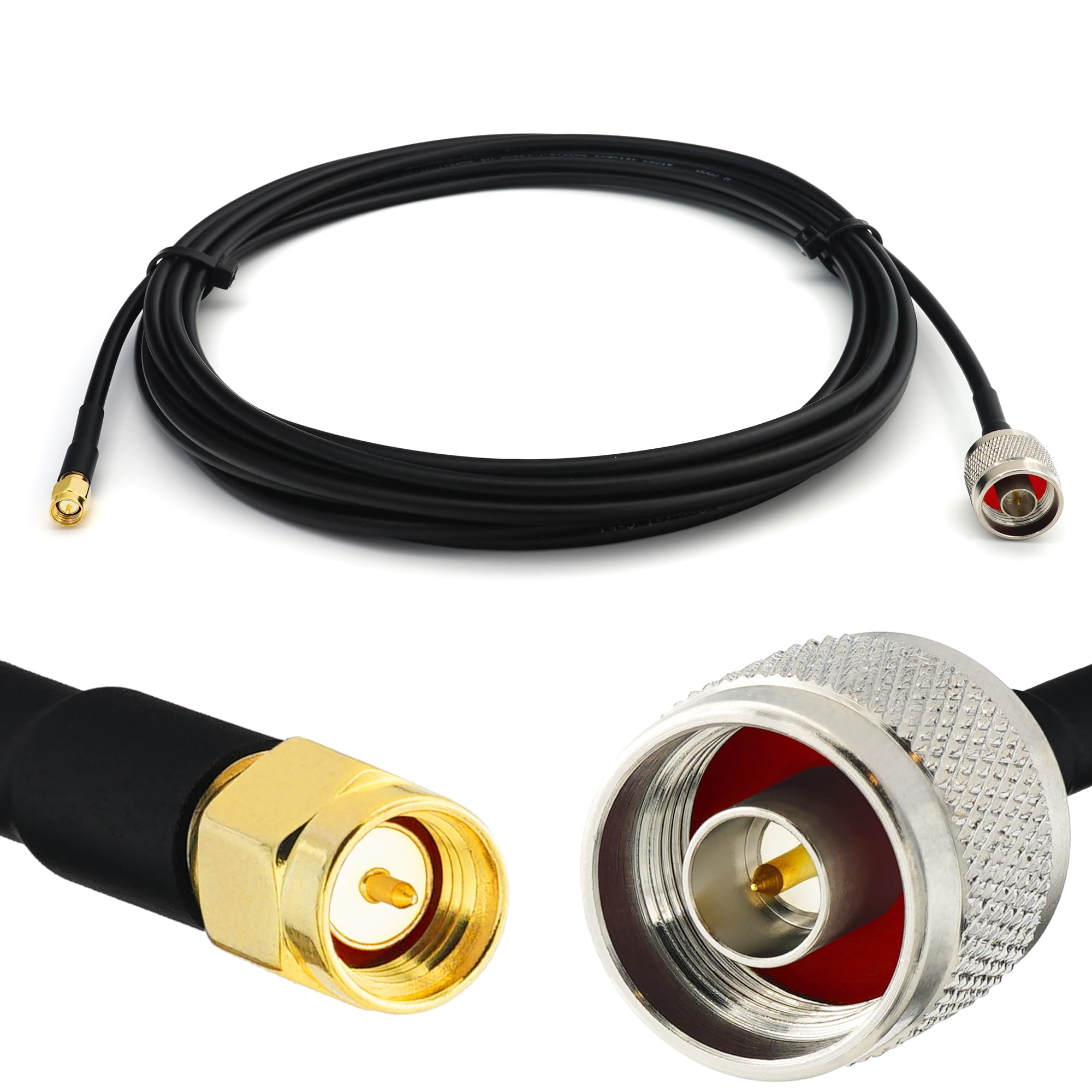 N Maschio a SMA Maschio Cavo coassiale 50cm 50ohm RG58 prolunga a bassissima perdita per LTE Antenna esterna 4G 5G Modem Amplificatore GSM Router WIFI Ripetitore cellulare
