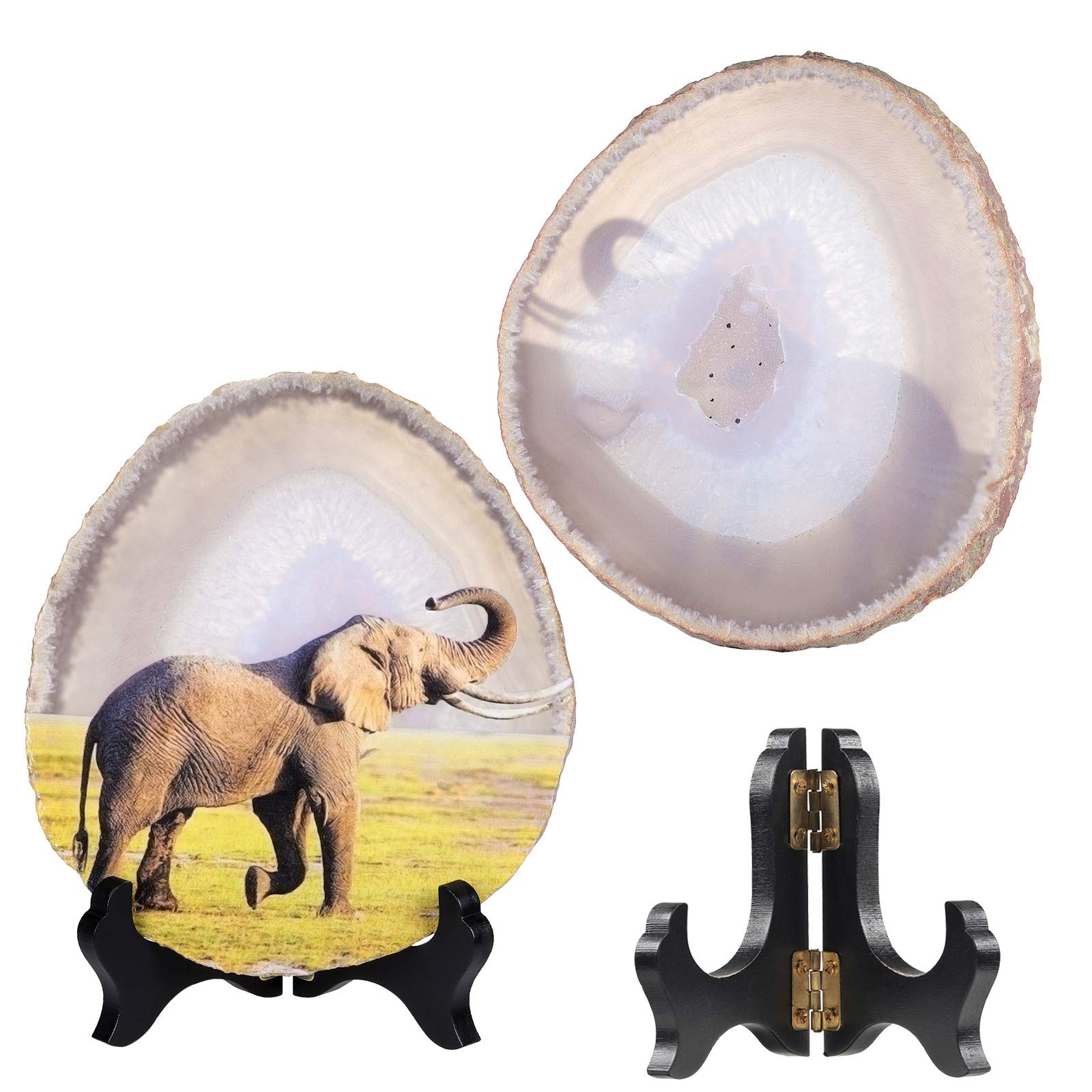 瑪瑙 ジオード 象の置物 Amazon.co.jp: mookaitedecor 天然瑪瑙