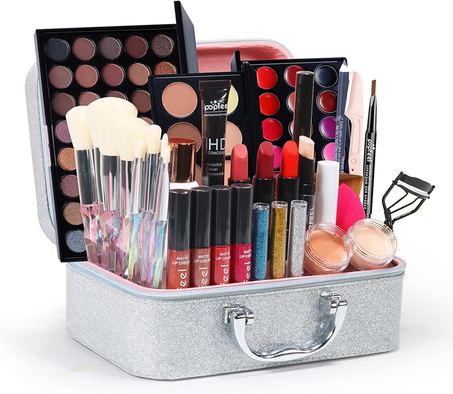 make-up gift set, professionele beauty make-up set met oogschaduw, lipgloss, blusher, concealer, etc., multifunctionele cosmetische producten kit voor tienermeisjes en vrouwen #2