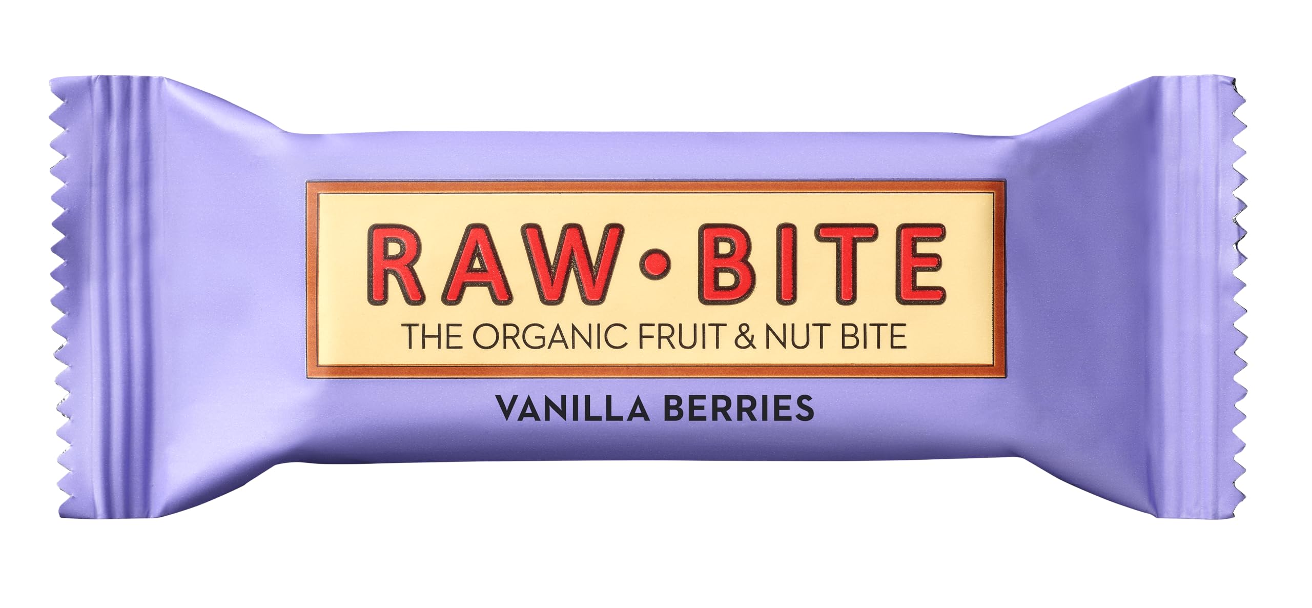 RAWBITE The Organic Fruit & Nut Bite Vanilla Berries - Vegan, Gluten-free and No Added Sugar, 50g