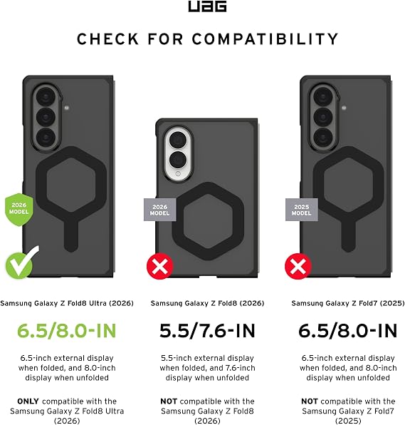 UAG Designed for Samsung Galaxy Z Fold8 Ultra Case Magnetic Charging Mouve