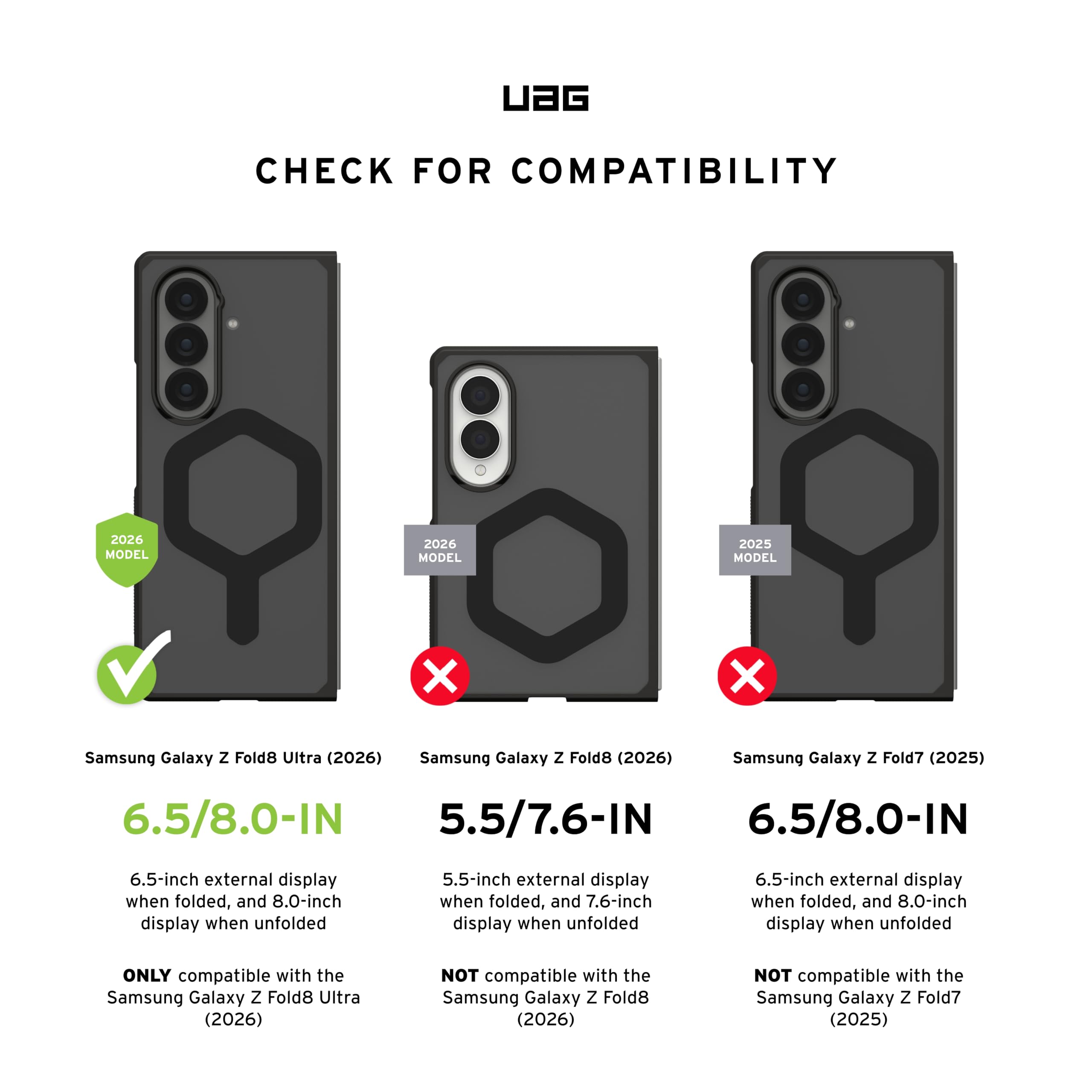 UAG - Custodia per Samsung Galaxy Z Fold8 Ultra con cavalletto Mouve XTE