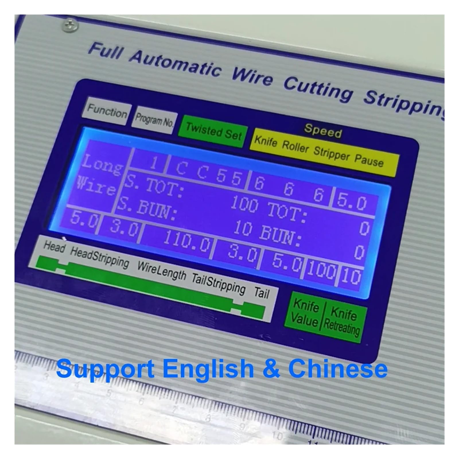 Spellafili automatico SWT508MAX25 16MM2 25MM2 con macchina da taglio for spellatura cavi touch screen Multiuso(SWT508MAX(0.2-16MM2),220V)