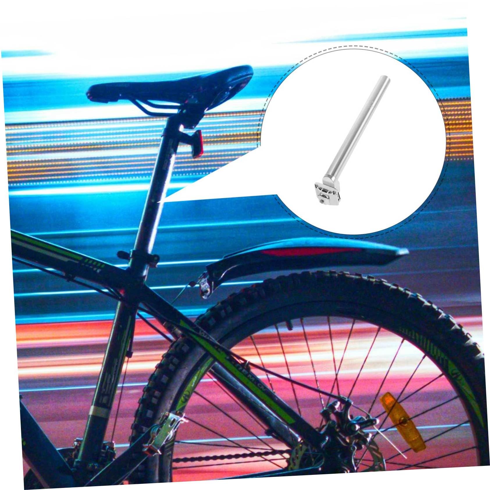 HANABASS 2 Pièces Tige De Selle Tige De Selle pour Vélo Vélos Tige De Selle Tige De Selle De Remplacement VTT Engrenage Fixe Tige De Selle en Métal Barre De Vélo Réglable Tige De Selle