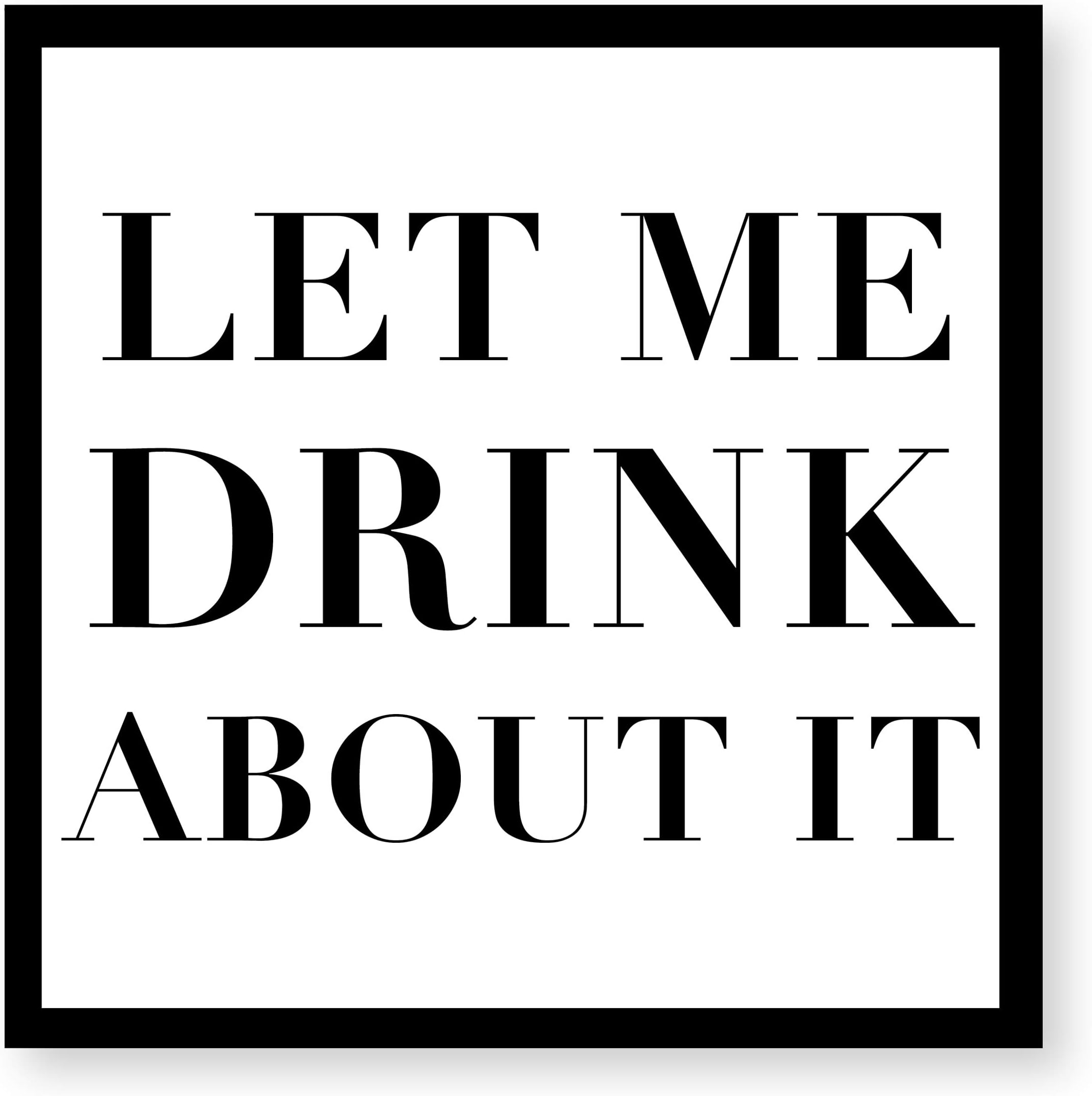 C.R. Gibson X&O Paper Goods Cocktail Napkin, 5 x 5, Let me Drink About it