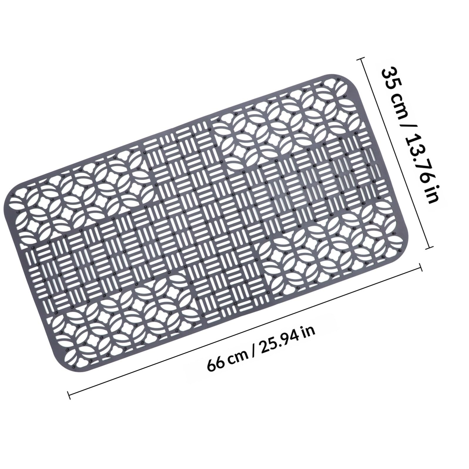 SHINEOFI Tappetino Drenante Leggero e Regolabile Nero in Silicone per Lavello per Lavello Cucina Protezione Antiscivolo come Accessorio per Cucina