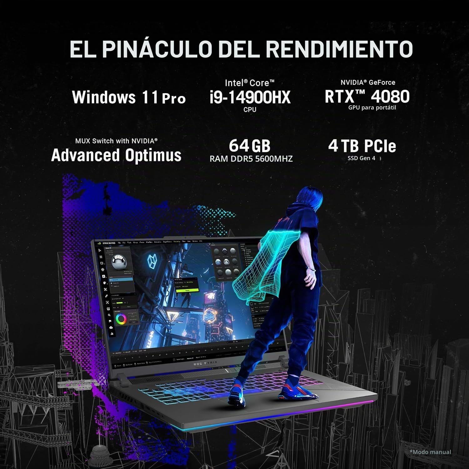 Amazon.com: ASUS ROG Strix G18 RTX 4080 - Laptop para juegos