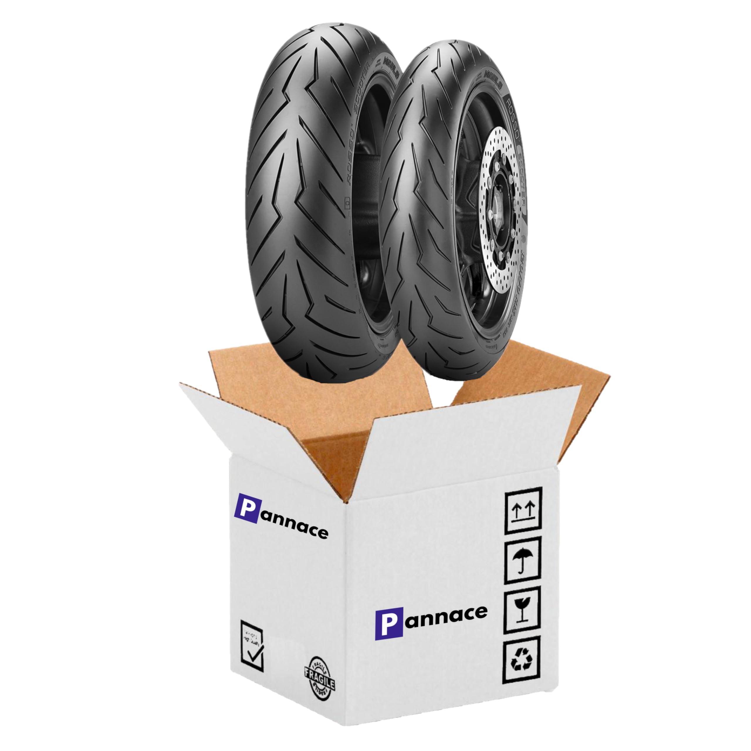 Pneumatici in coppia 160/60 14 con 120/70 15 DIABLO ROSSO SCOOTER
