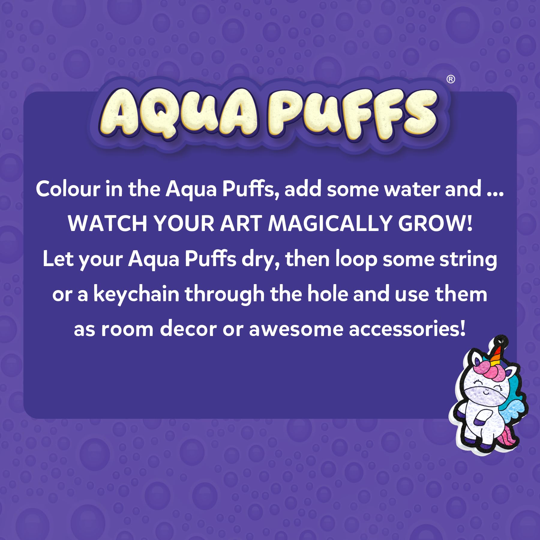 Skillmatics Aqua Puffs: Mess-Free 3D Art Unicorns & Princesses -8