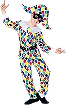W WIDMANN MILANO Party Fashion Harlequin Clown Jester Jester Kids Jester Fancy Dress Costume
