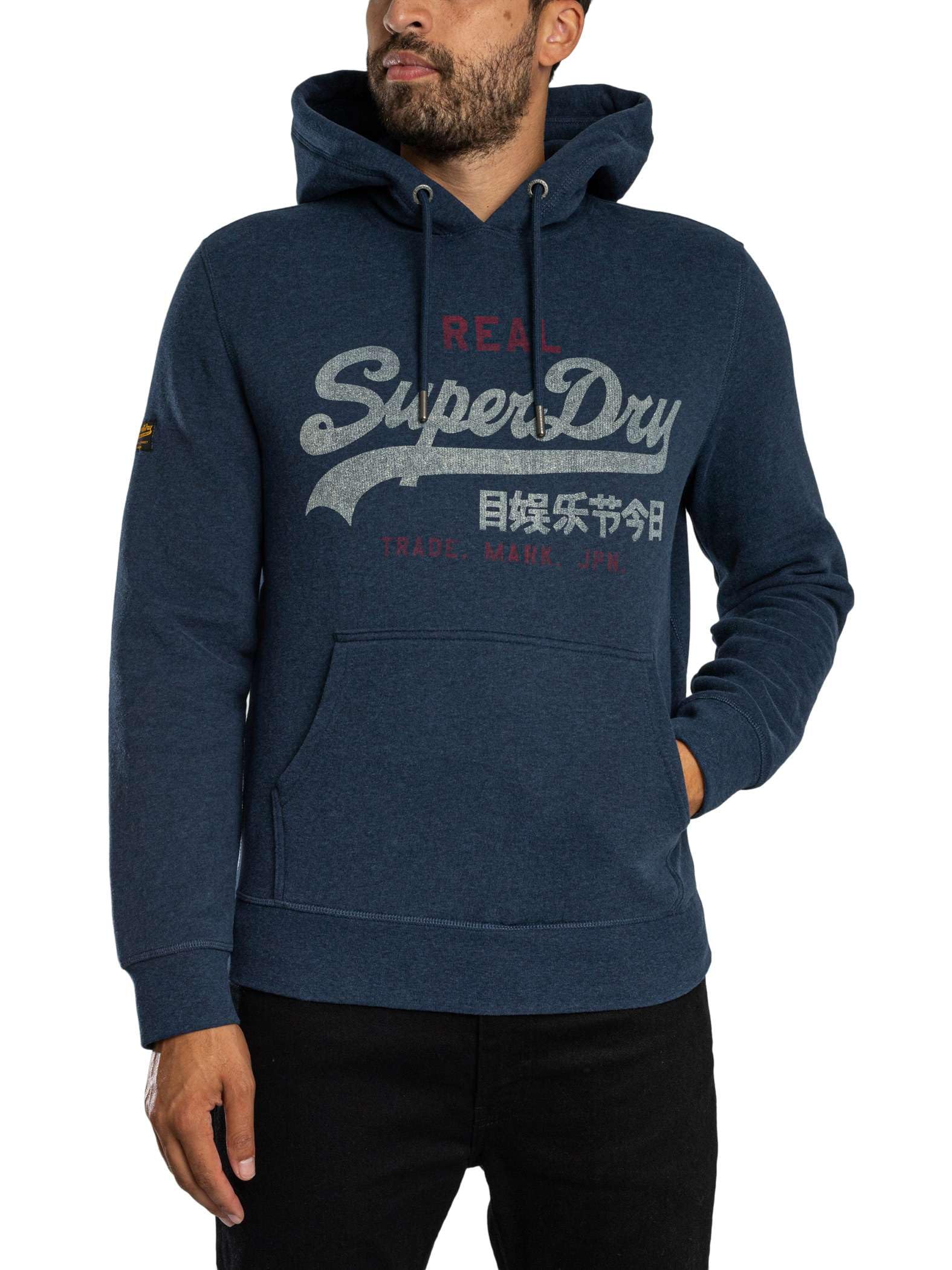 Superdry Men's Bleu Hooded Sweatshirt Vl Heritage