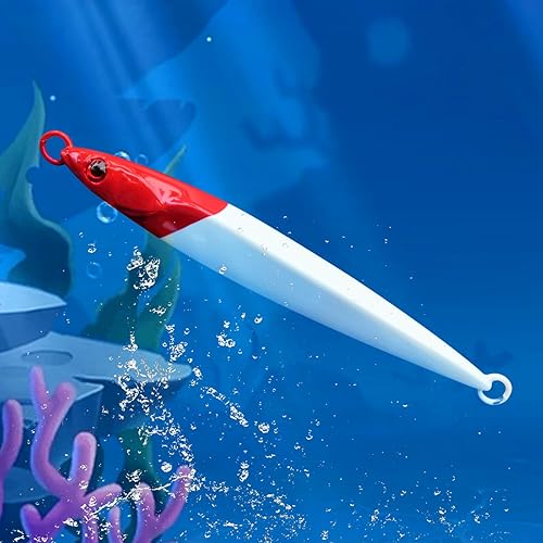 Miniatura 2 de Saltwater Fishing Lures Slow Pitch Jigging Vertical Jig Artificial Bait Metal Jig Fishing Inshore Offshore for Tuna Bluefin Salmon Trout Striped