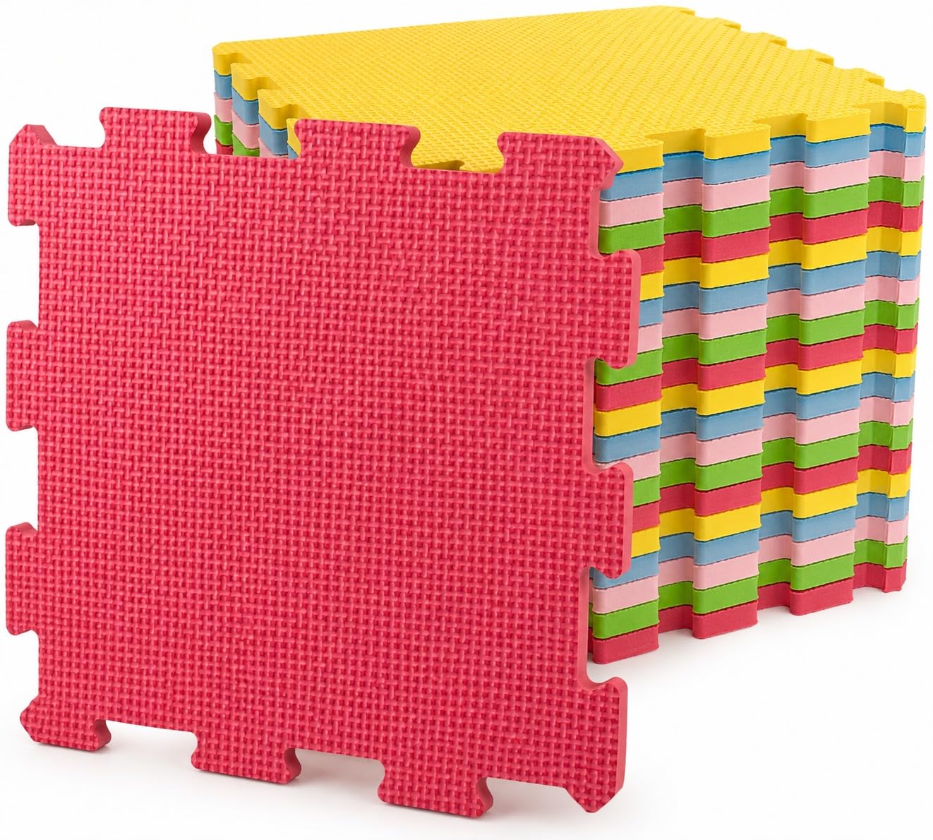SAFRI 20 Pieces Interlocking Foam Mat, Multicoloured Playroom Flooring