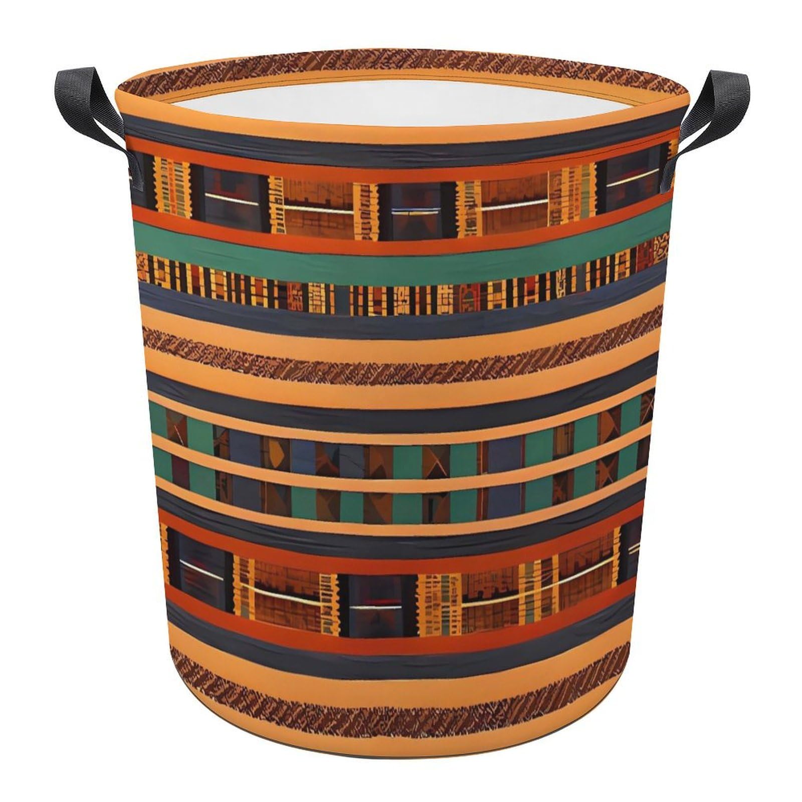 Panier à linge pliable tissage africain imperméable facile à transporter