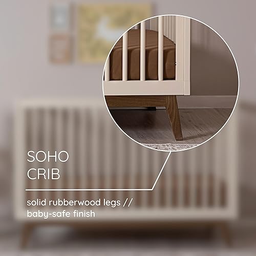 Miniatura 6 de dadada Baby Soho - Cuna convertible de madera 3 en 1 para cama infantil, fabricada en Italia, certificado GREENGUARD Gold, acabado seguro para
