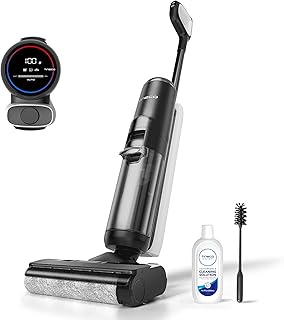 Tineco Floor One S5 Aspirateur Eau et Poussière sans Fil Intelligent pour sols durs, Aspirateur Laveur sans Fil, Longue autonomie, Parfait pour Les saletés collantes et Les Poils d’Animaux