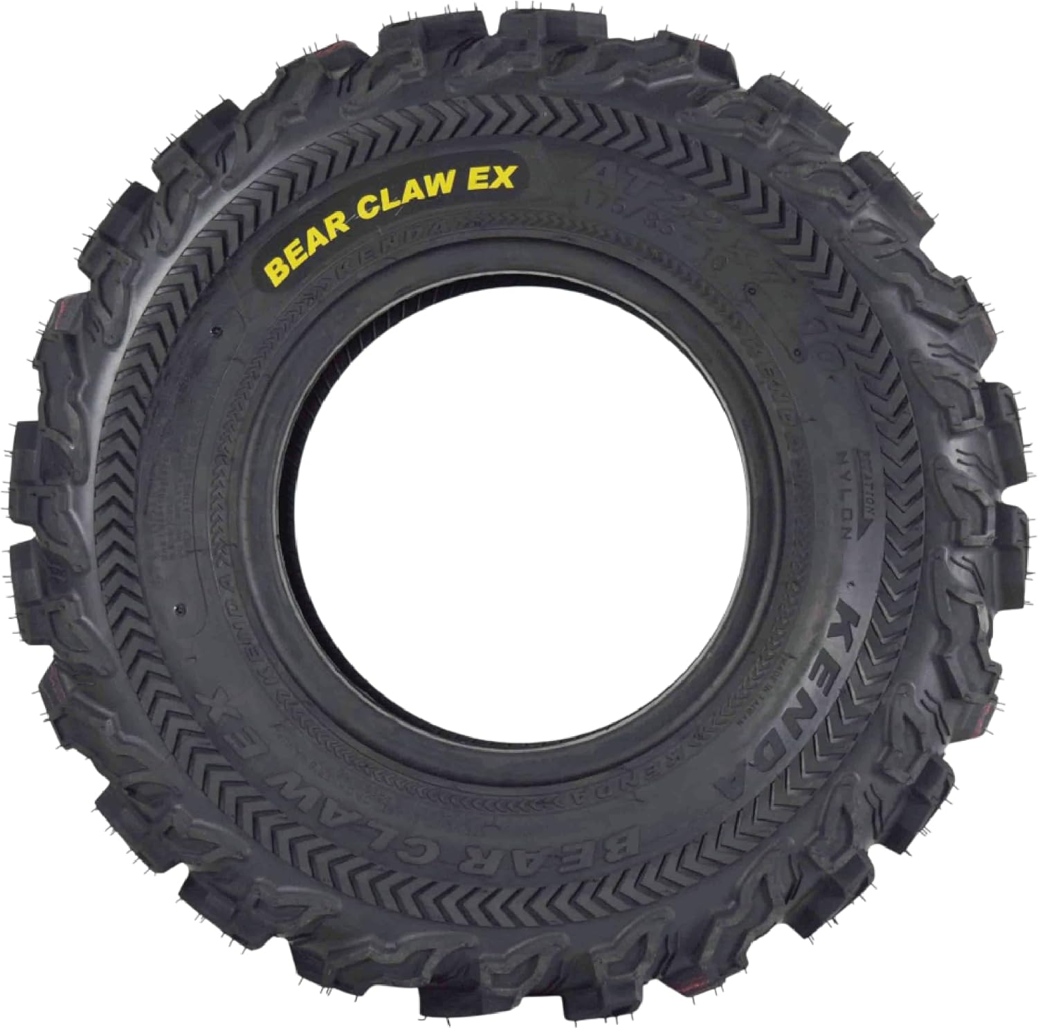 Kenda Bearclaw EX K573-22x7-10 Front Tires for All Terrain (ATV), UTV, and Side by Side (SxS) Vehicles - 6-Ply - Bear Claw EX 22x7x10 (2-Pack)