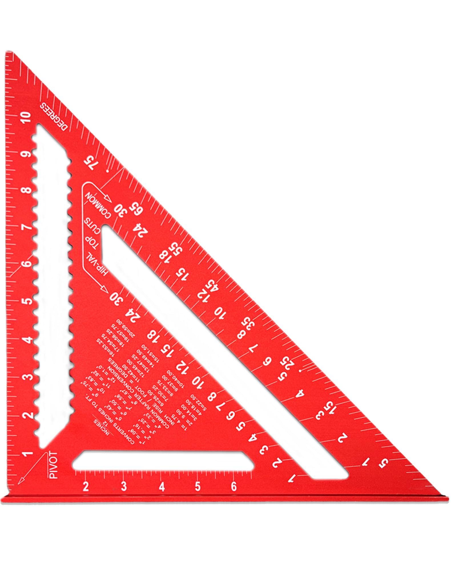 Carpenter Square - 12 Inch Aluminum Rafter Square -1