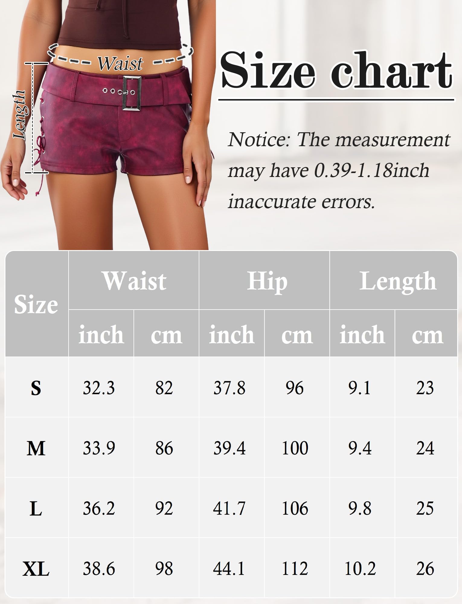 Donna Pantaloncini in Pelle Pantaloni Corti Ecopelle Vita Bassa Shorts Sexy Discoteca Hot Pants Eleganti Party S-XL