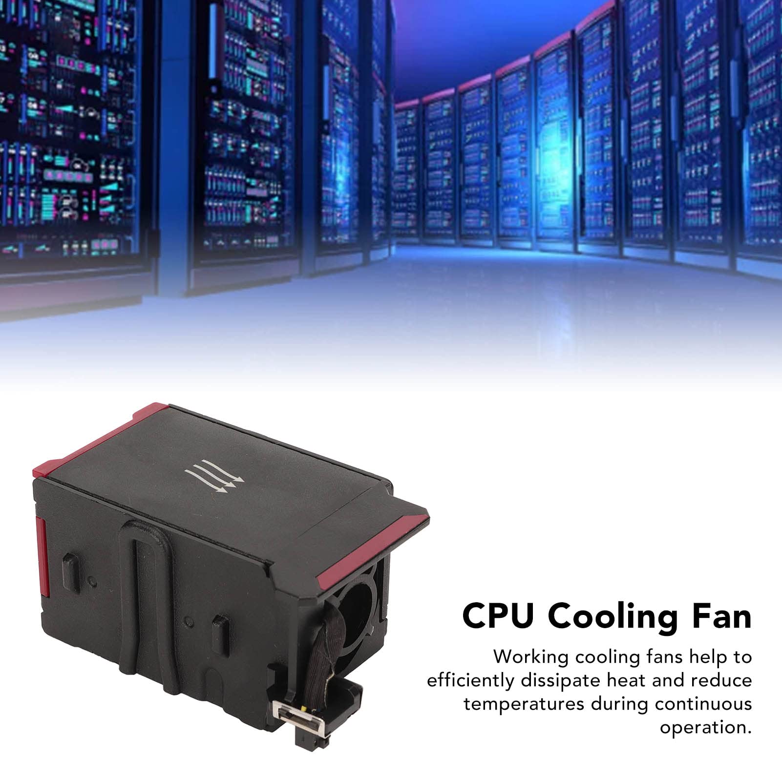 ASHATA DC 12V 1.1A Ventola di Raffreddamento della CPU per ProLiant DL360 G8 DL360E G8 DL360P G8 654752002 654752003 667882001 697183002 697183001 GFM0412SS Sostituzione del