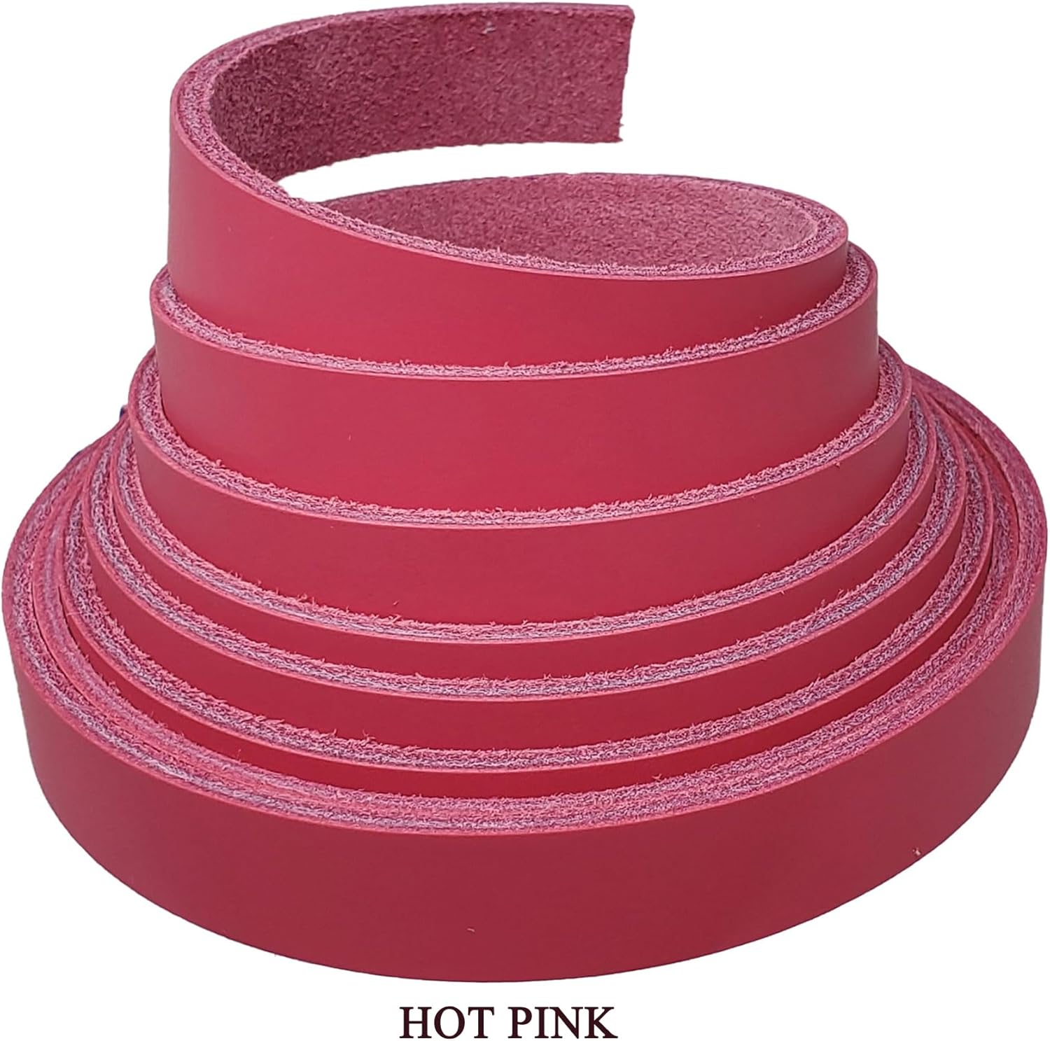 5/8 Inch Leather Strips - Bright Colors 6-7 oz (2.4-2.8 mm) Latigo Leather Strips Great for Belts, Collars,Leather Craft - Made in USA by Pitka Leather (Royal Blue, 5/8" x 72")