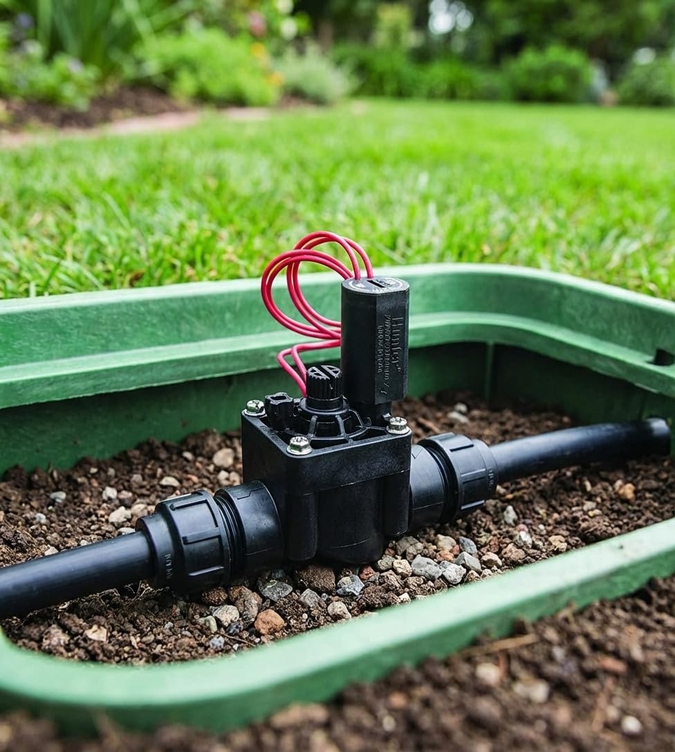 Elettrovalvola di irrigazione 1" PGV101 Hunter | Pack 4 Elettrovalvola Jardin 24 V con regolatore | Valvola irrigazione per programmatore elettrico