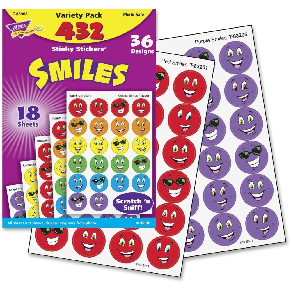 Trend Smiles Stinky Stickers Variety Pack - TEPT83903##buydmi