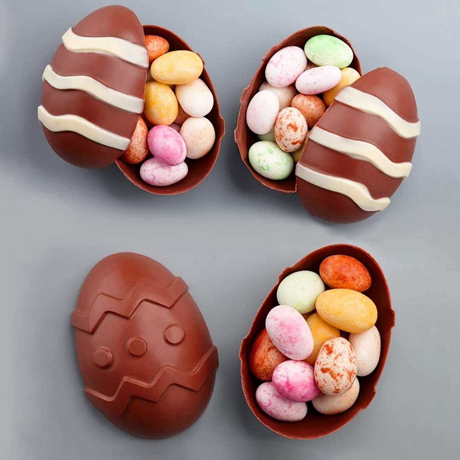 Amazon.co.jp: 大きなイースターエッグシリコンモールド チョコレート