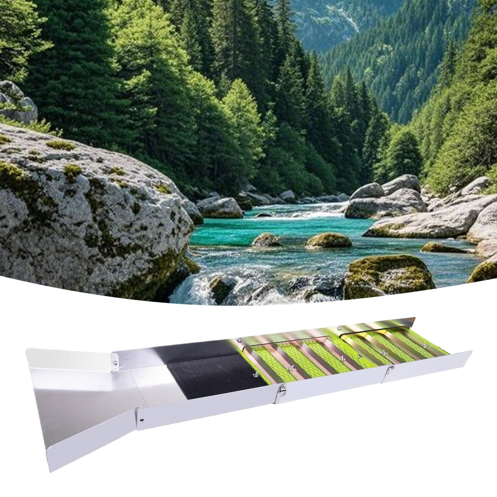 Kit pour battage d'or – Ensemble d'outils 1, batteuse de lavage d'or ensemble complet – pour collection, prospection, excavation, chasse, débutants, amateurs adultes