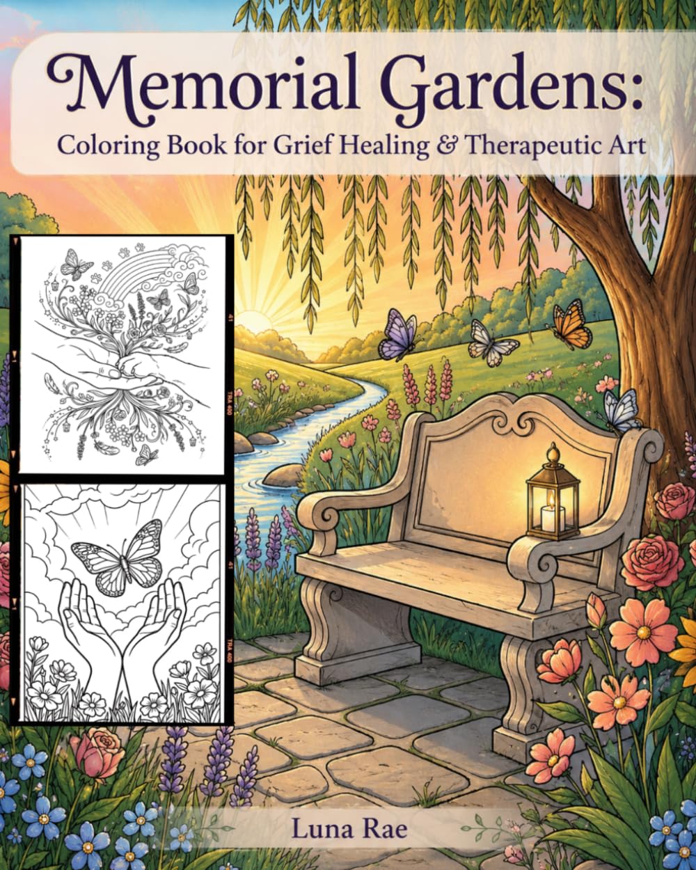 Memorial Gardens Coloring Book for Grief Healing & Therapeutic Art: Beautiful Remembrance Coloring Pages for Processing Loss & Finding Peace — Honoring Love That Lives On