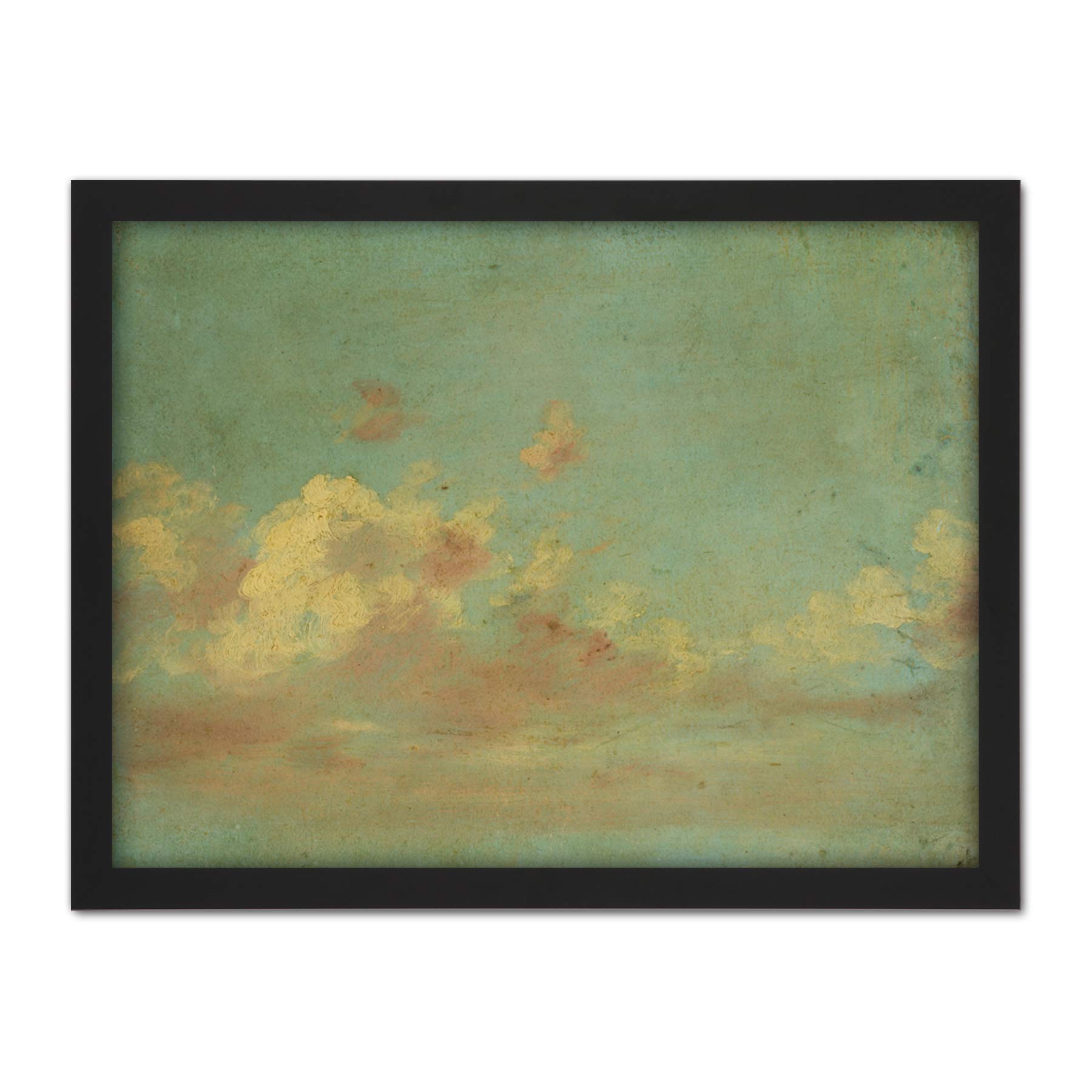 Artery8 John Constable Cloud Study C1821 Painting Artwork Framed Wall Art Print 18X24 Inch