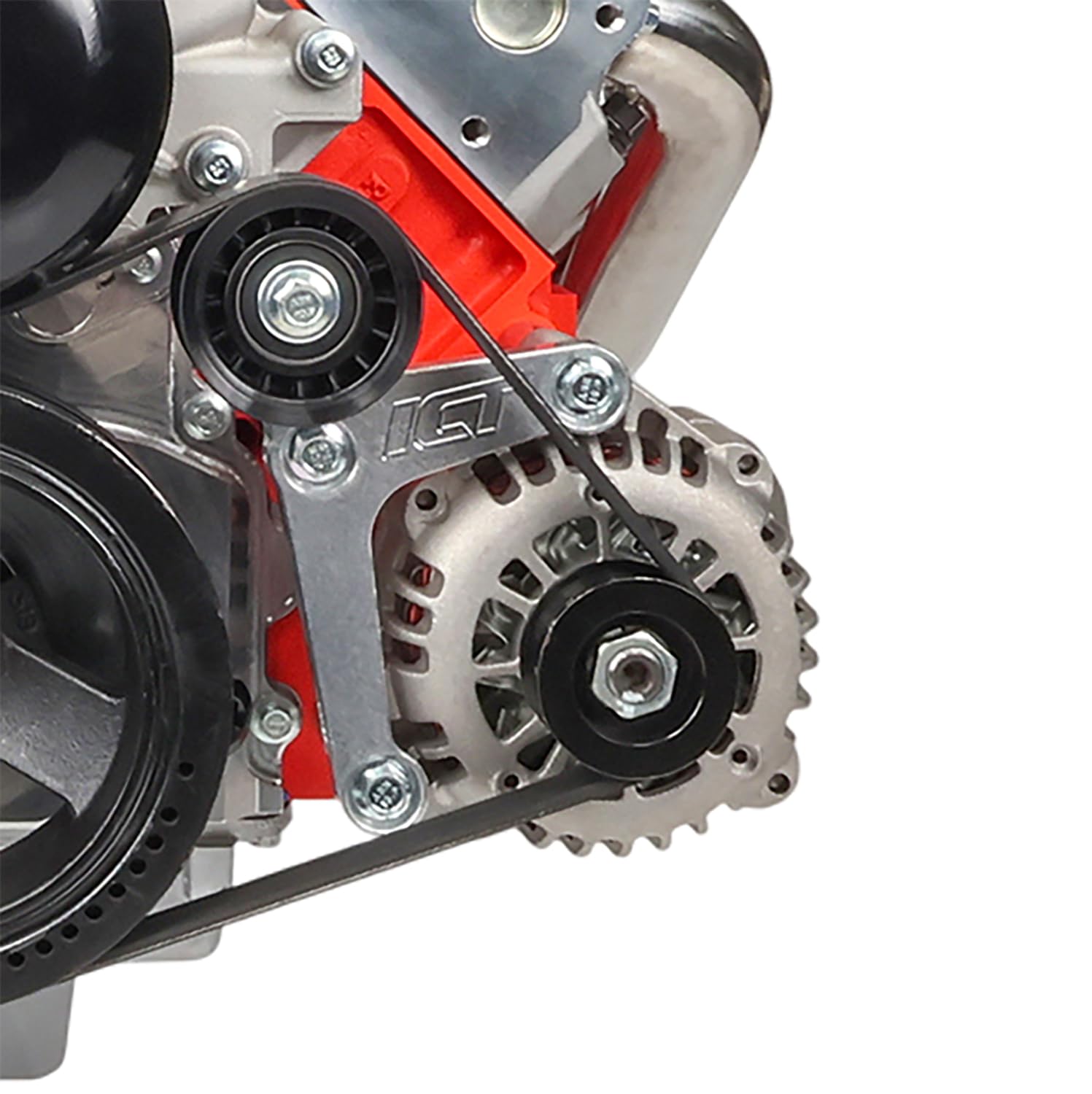 ICT Billet LS Billet Alternator Bracket Low Mount Compatible with Chevy Corvette American Made CNC Machined Aluminum 5.7L 6.0L 6.2L LS1 LSX LS3 LS2 LS6 551667-1-image-48