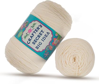 Crafter's 4 - Medium Yarn for Crocheting & Knitting   Soft Yarn Skein   810 Yards of Acrylic Yarn for Crocheting Blankets, Hats, More   Craft Supplies for Handcrafting, Magnolia Way