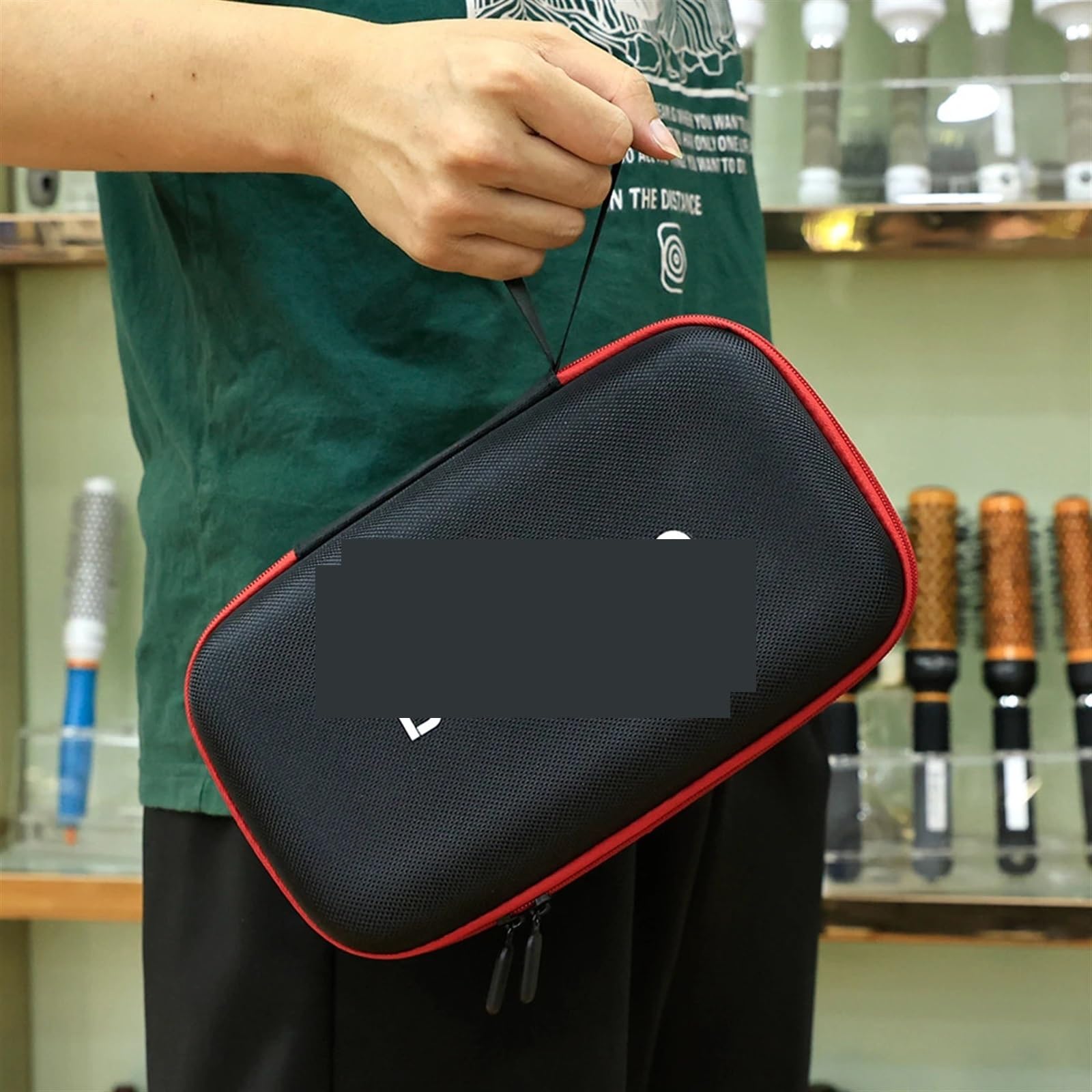 Friseur-Werkzeugtasche Barbershop Haarschnitt-Koffer, Friseur-Elektro-Haarschneidemaschine, Tasche, Pro, Friseurkämme, Werkzeuge, Aufbewahrungskoffer, Salon-Styling, Reisehandtasche(S)